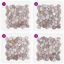 Pebble Fliser Beige og lys rosa 30 x 30 cm Flod Pebble