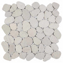 Pebble Fliser Hvid 30 x 30 cm Flod Pebble
