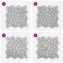 Pebble Fliser Hvid 30 x 30 cm Flod Pebble