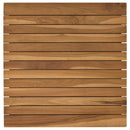 Bordplade 50 x 50 x 3,5 cm Firkantet Massiv Teaktræ Naturfarvet