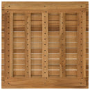 Bordplade 60 x 60 x 3,5 cm Firkantet Massiv Teaktræ Naturfarvet