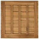 Bordplade 70 x 70 x 3,5 cm Firkantet Massiv Teaktræ Naturfarvet