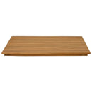Bordplade 70 x 70 x 3,5 cm Firkantet Massiv Teaktræ Naturfarvet
