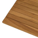 Bordplade 80 x 80 x 3,5 cm Firkantet Massiv Teaktræ Naturfarvet