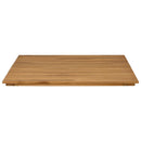 Bordplade 80 x 80 x 3,5 cm Firkantet Massiv Teaktræ Naturfarvet