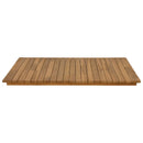 Bordplade 80 x 80 x 3,5 cm Firkantet Massiv Teaktræ Naturfarvet