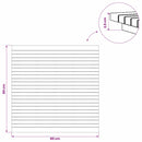 Bordplade 80 x 80 x 3,5 cm Firkantet Massiv Teaktræ Naturfarvet