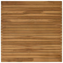 Bordplade 80 x 80 x 3,5 cm Firkantet Massiv Teaktræ Naturfarvet