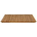 Bordplade 90 x 90 x 3,5 cm Firkantet Massiv Teaktræ Naturfarvet