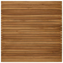 Bordplade 90 x 90 x 3,5 cm Firkantet Massiv Teaktræ Naturfarvet