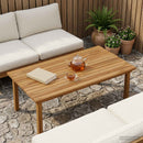 Bordplade 100 x 50 x 3,5 cm Rektangulær Massiv Teaktræ