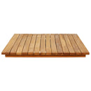 Bordplade 110 x 55 x 3,5 cm Rektangulær Massiv Teaktræ