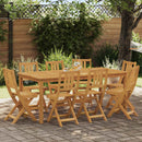 Udendørs Bistro Stole 8 pcs Naturfarvet 40 x 42 x 85 cm