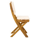 Udendørs Bistro Stole med pude 6 pcs Cremehvid 38 x 46 x 85 cm