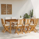 Udendørs Bistro Stole med pude 8 pcs Cremehvid 38 x 46 x 85 cm