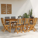 Udendørs Bistro Stole med pude 8 pcs Mørkegrå 38 x 46 x 85 cm