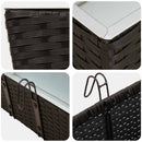 Gelænder 2 pcs Sort 50 x 17 x 17 cm Metal