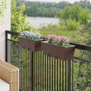 Gelænder 2 pcs 50 x 17 x 17 cm Metal
