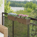 Gelænder 2 pcs 50 x 17 x 17 cm Metal
