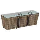 Gelænder 2 pcs 50 x 17 x 17 cm Metal