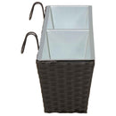 Gelænder 2 pcs 80 x 17 x 17 cm Metal