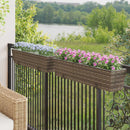 Gelænder 2 pcs 80 x 17 x 17 cm Metal