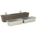 Gelænder 2 pcs 80 x 17 x 17 cm Metal