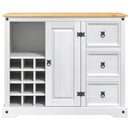 Køkkenopbevaring Hvid og Honning Voks 112 x 70 x 91,5 cm