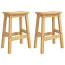 Barbænk 2 stk. Honning Voks 44 x 30 x 63 cm Massiv fyr