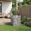 Gabion højbed Sølv