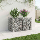 Gabion højbed Sølv