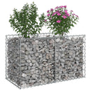 Gabion højbed Sølv