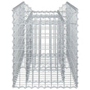 Gabion højbed Sølv