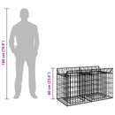 Gabion højbed Sølv