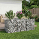 Gabion højbed Sølv