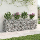 Gabion højbed Sølv