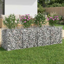 Gabion højbed Sølv