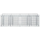 Gabion højbed Sølv