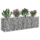 Gabion højbed Sølv