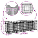 Gabion højbed Sølv