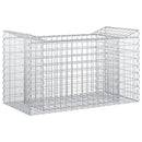 Gabion højbed Sølv