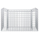 Gabion højbed Sølv