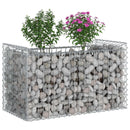 Gabion højbed Sølv