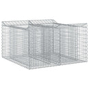 Gabion højbed Sølv