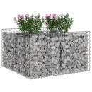 Gabion højbed Sølv