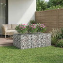 Gabion højbed Sølv