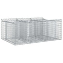 Gabion højbed Sølv