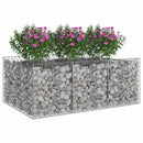 Gabion højbed Sølv