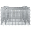Gabion højbed Sølv