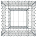 Gabion højbed Sølv